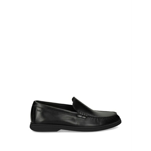 雇い主 メンズ スリッポン・ローファー シューズ Penny leather loafers Black