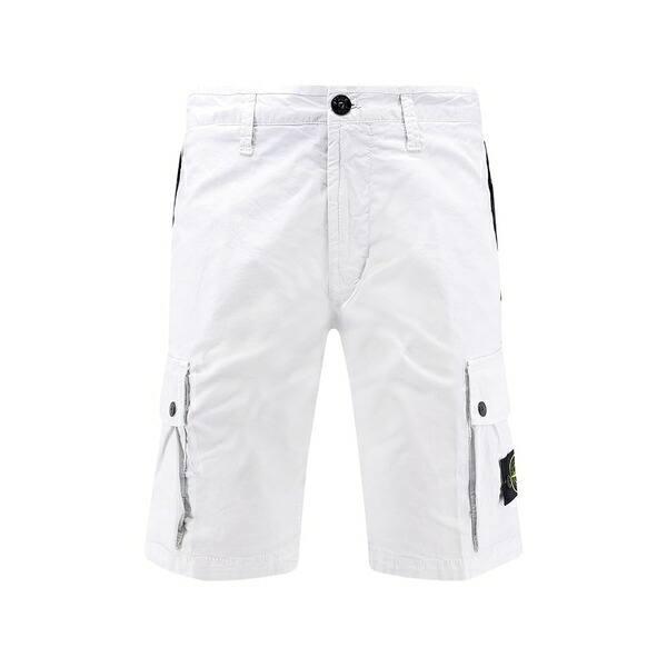 ストーンアイランド メンズ カジュアルパンツ ボトムス Logo-patch cargo shorts Blue｜asty