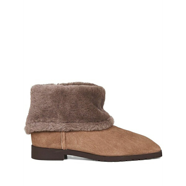 トーテム レディース ブーツ シューズ Shearling-cuff boots Brown|asty