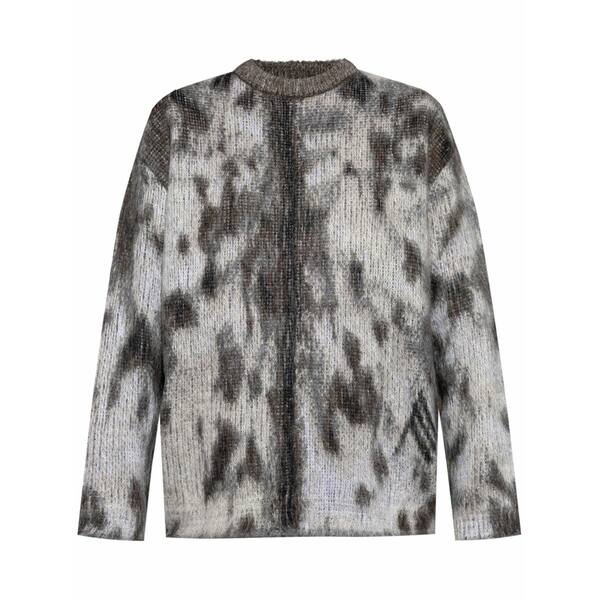 ジ アティコ レディース 編み物\u0026ティーシャツ アウター Jacquard-knit sweater  Grey