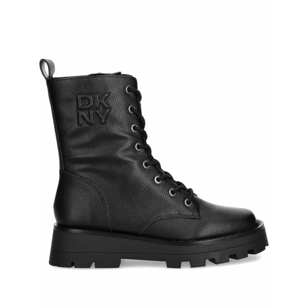 ダナ キャラン ニューヨーク州 レディース ブーツ シューズ Sejal lace-up lug-sole boots Black