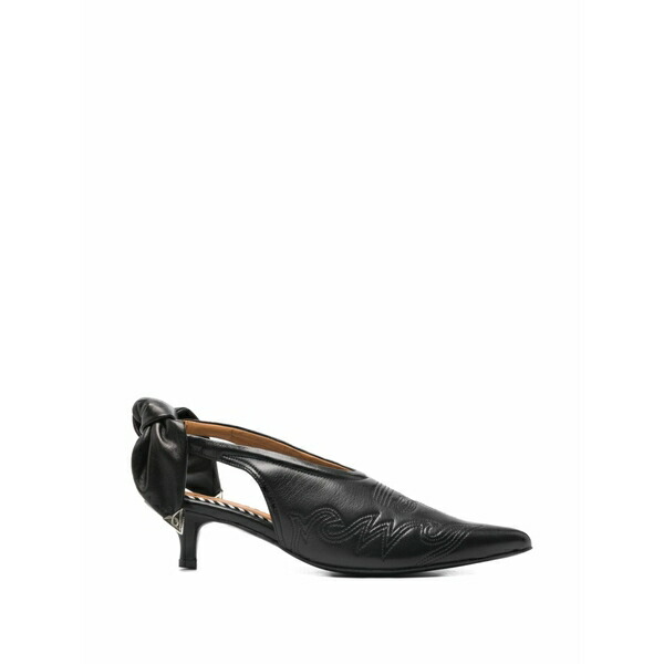 トゥーガ ピューラ レディース パンプス シューズ Bow-detail embroidered pumps Black