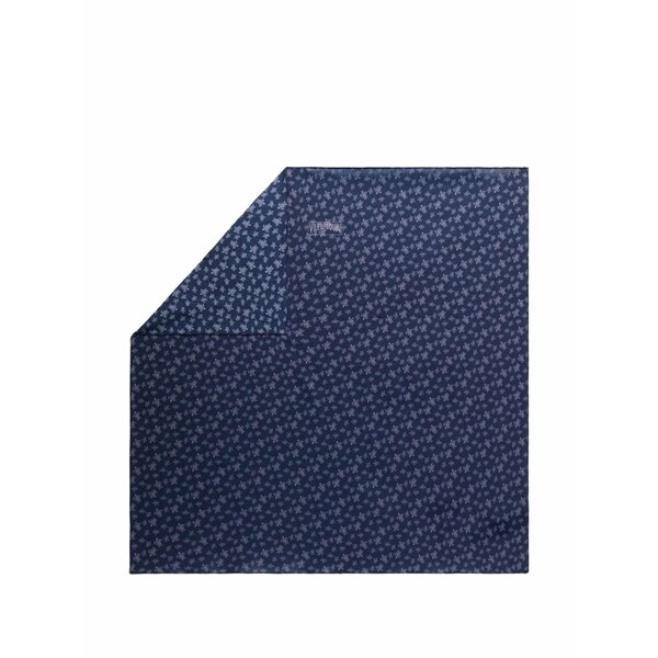 ヴィルブレクイン メンズ 消音装置・袈裟・えり巻き 佩び物 Turtle-print logo-print bandana scarf Blue