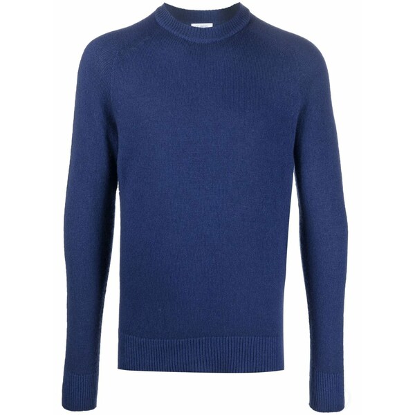 マロ メンズ 編み物\u0026ティーシャツ アウター Crew-neck cashmere jumper Blue