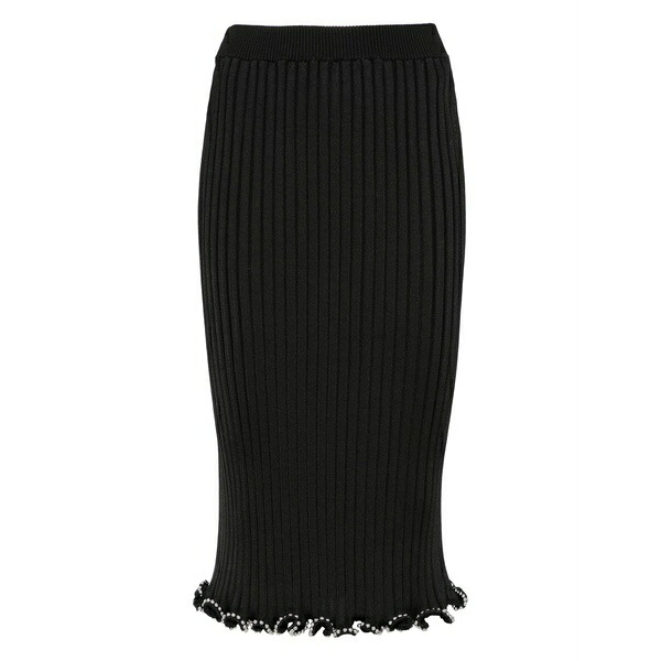 ジル・サンダー レディース スコート ボトムス Beaded MIDI skirt Black