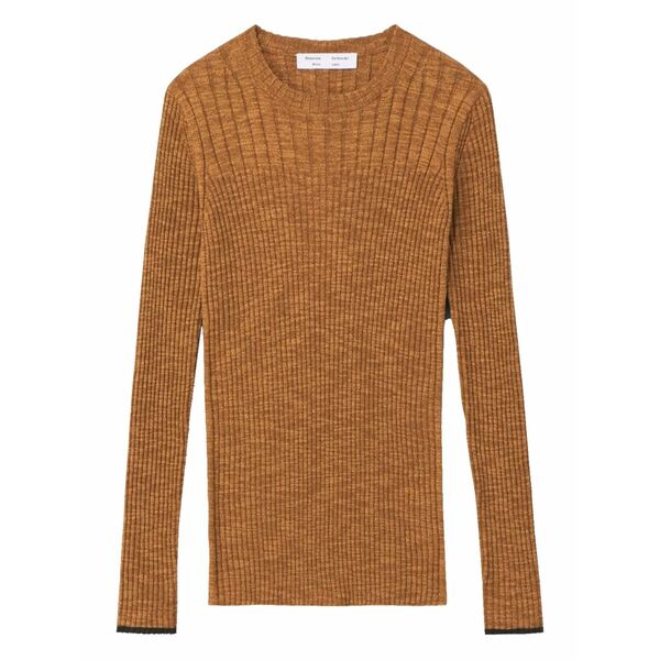 プロエンザショラー レディース プルオーバー トップス Ribbed open-back top Brown