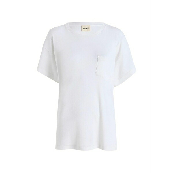 紙凧 レディース ティーシャツ トップス Crew-neck t-shirt White