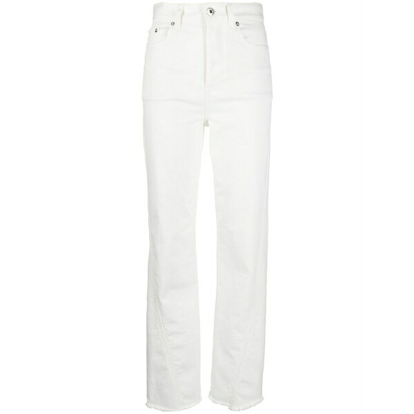 ランバン レディース ジーンズズボン下 ボトムス Twisted straight-leg jeans White