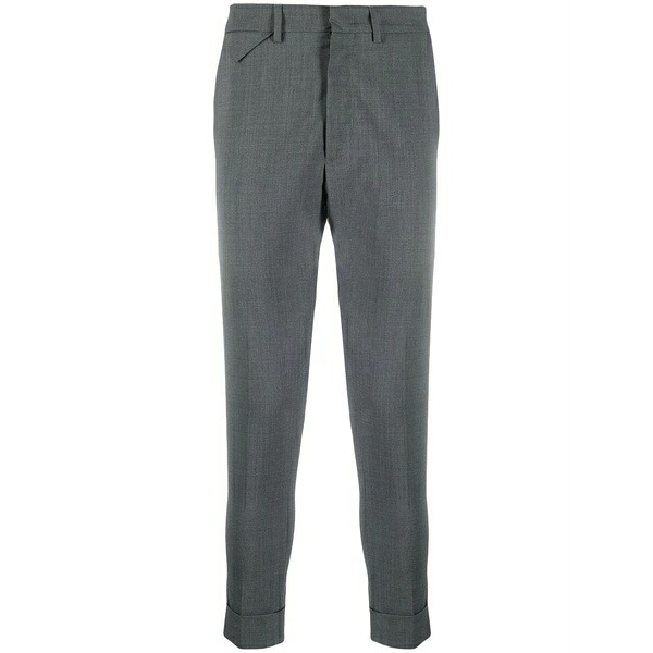 ロウブランド メンズ カジュアルパンツ ボトムス Melange-effect tailored trousers Grey｜asty
