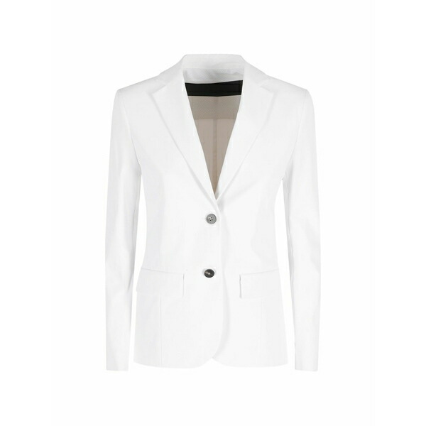 アールアールディ レディース 上衣＆上衣 アウター Flap-pocket single-breasted blazer White