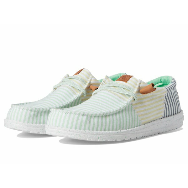 ヘイデュード メンズ スニーカー シューズ Wally Tri Nu Prep Green Ash/Multi画像