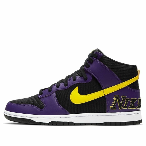 Nike ナイキ メンズ スニーカー ダンク 【Nike Dunk High Premium EMB \u0027Lakers\u0027 DH0642-001】  大きさ US_11.5(29.5糎)
