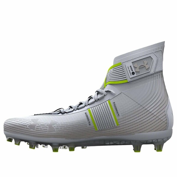 Under Armour アンダーアーマー メンズ スニーカー 【Under Armour Highlight MC 'White Silver Lime' 3023716-106】 サイズ US_9(27.0cm)｜asty