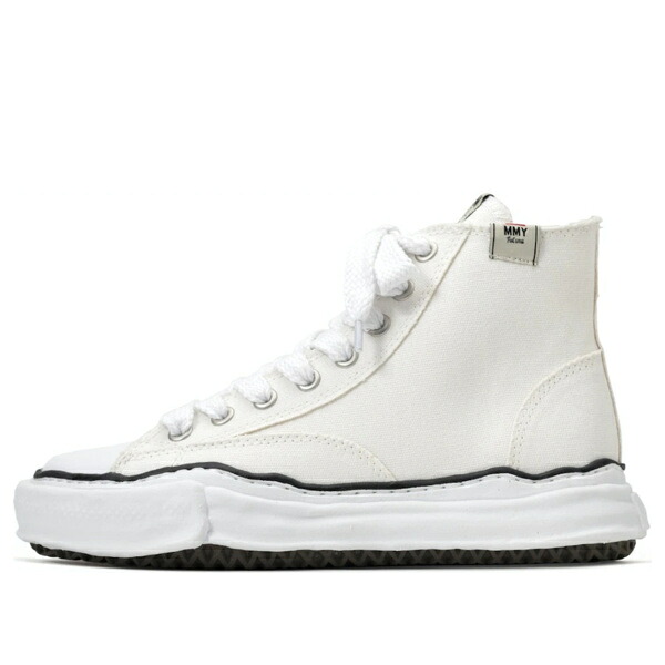 Maison MIHARA YASUHIRO ミハラヤスヒロ メンズ スニーカー 【Maison MIHARA YASUHIRO PETERSON OG Sole Canvas High-top Sneaker 'White' A01FW701-WHT】 サイズ US_9(27.0cm)|asty