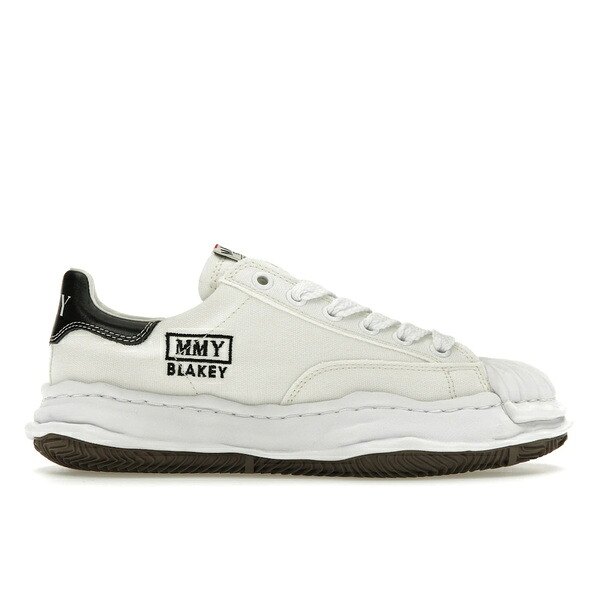 Maison Mihara Yasuhiro ミハラヤスヒロ メンズ スニーカー 【Maison Mihara Yasuhiro Blakey OG Sole Canvas Low White】 サイズ US_10(28.0cm) White/Black｜asty