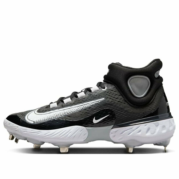 Nike ナイキ メンズ スニーカー  【Nike Alpha Huarache Elite 4 Mid \u0027Black Dark Smoke Grey\u0027 DJ6520-011】  大きさ US_9.5(27.5糎)