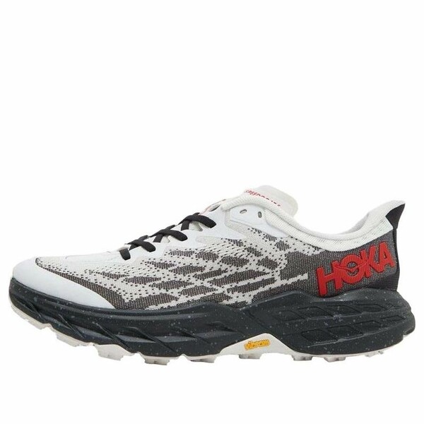 HOKA ONE ONE ホカオネオネ メンズ スニーカー  【HOKA ONE ONE Speedgoat 5 \u0027Black Red Grey\u0027 1123157-WBLC】  大きさ US_10.5(28.5珊)