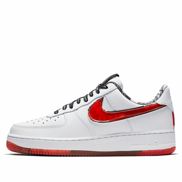 Nike ナイキ メンズ スニーカー  【Nike Air Force 1 07 LV8 \u0027White Red\u0027 CJ2826-178】  大きさ US_10(28.0珊)