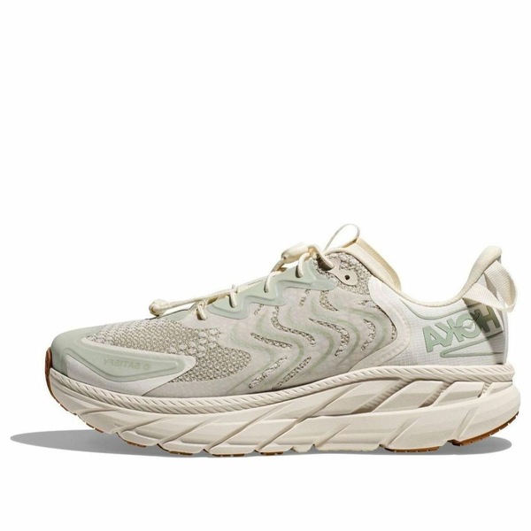 HOKA ONE ONE ホカオネオネ メンズ スニーカー  【HOKA ONE ONE Clifton LS x Satisfy \u0027Celadon Tint\u0027 1143450-CTWW】  大いさ US_5(23.0糎)