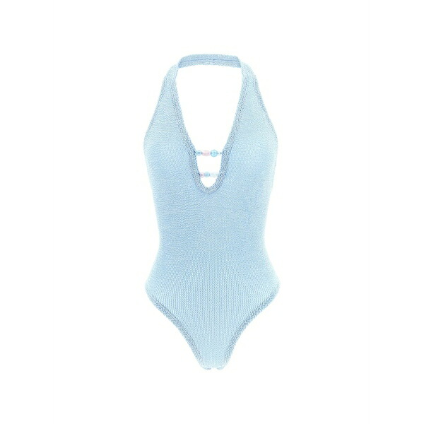 フンザ・ジー レディース 衣装 トップス Adriana beaded-embellishment swimsuit Blue