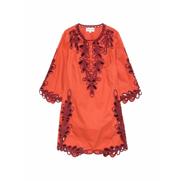 アンティックバティック レディース 衣装 トップス Deva cut-out mini dress Orange