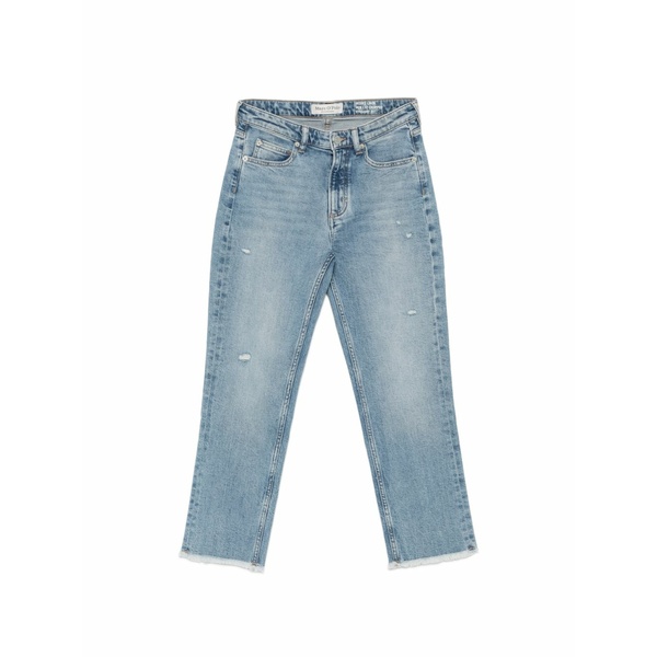 マルコポーロ レディース デニムパンツ ボトムス Linde raw-hem jeans Blue|asty