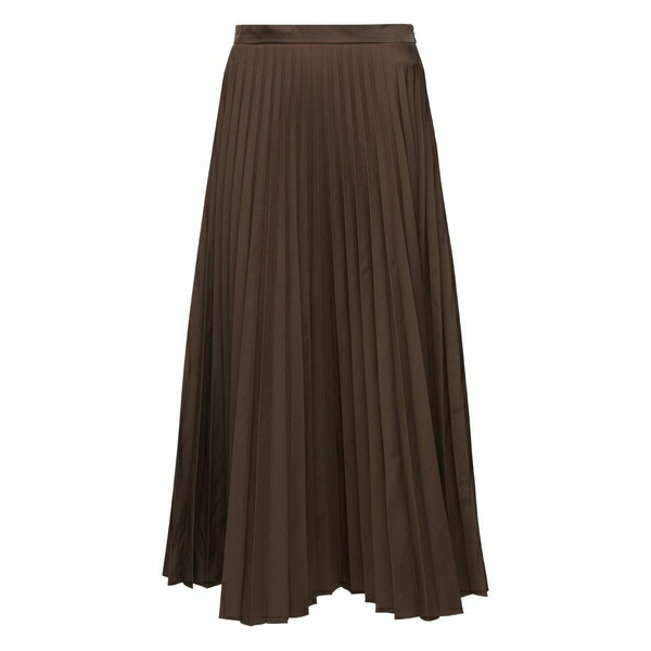マルタンマルジェラ レディース スコート ボトムス A-line MIDI pleated skirt Brown