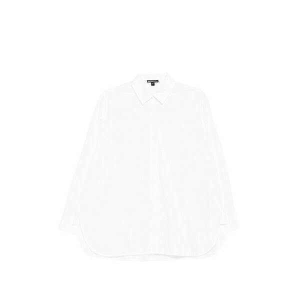 ジェームス 蝦蟇口 レディース ティーシャツ トップス Poplin shirt White