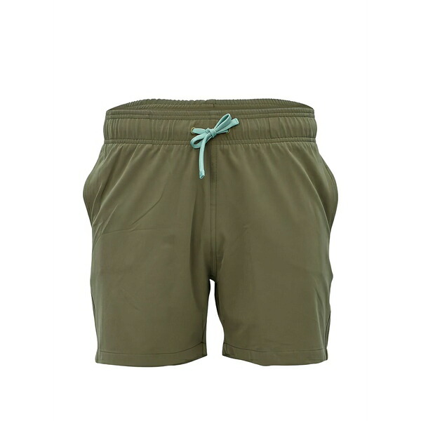 パルジレリ メンズ 心地好いズボン下 ボトムス Drawstring-detail swim shorts Green