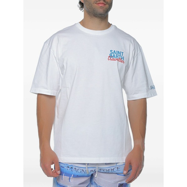 エムシーツーセイントバース メンズ プルオーバー トップス Graphic-print t-shirt White
