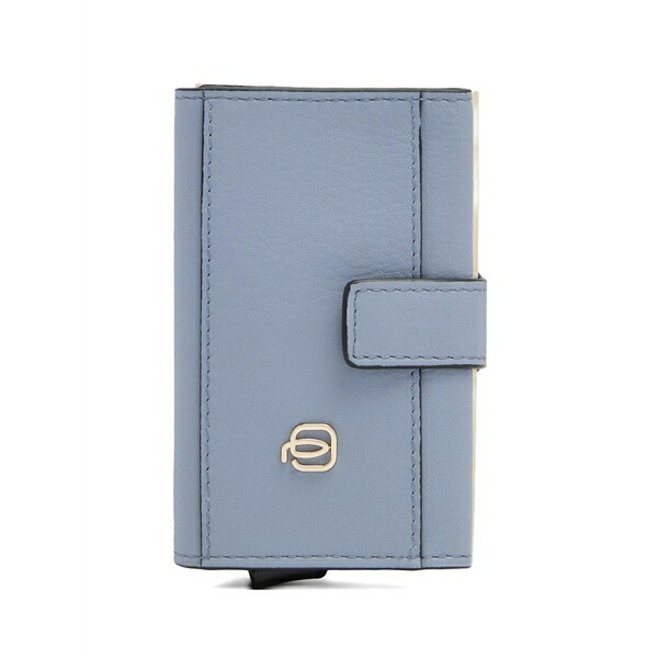 ピークアドロ  レディース 銭入れ 添え物 Pop-up card holder Blue