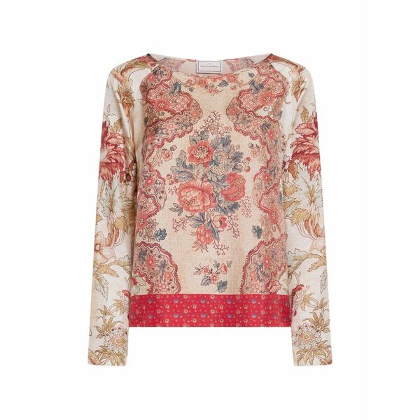 ピエール＝ルイ・マシア メンズ ティーシャツ トップス Aloe floral-longsleeve shirt Neutrals