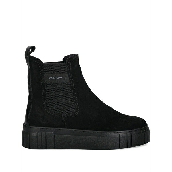 ガント レディース ブーツ シューズ Platform pull-tab boots Black