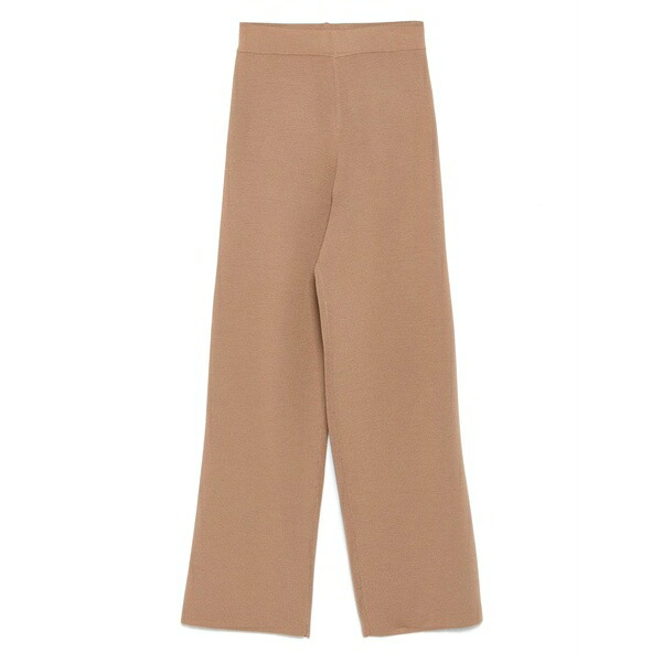 ファビアナ フィリッピ レディース 心地よいズボン下 ボトムス High-waisted wool trousers Brown