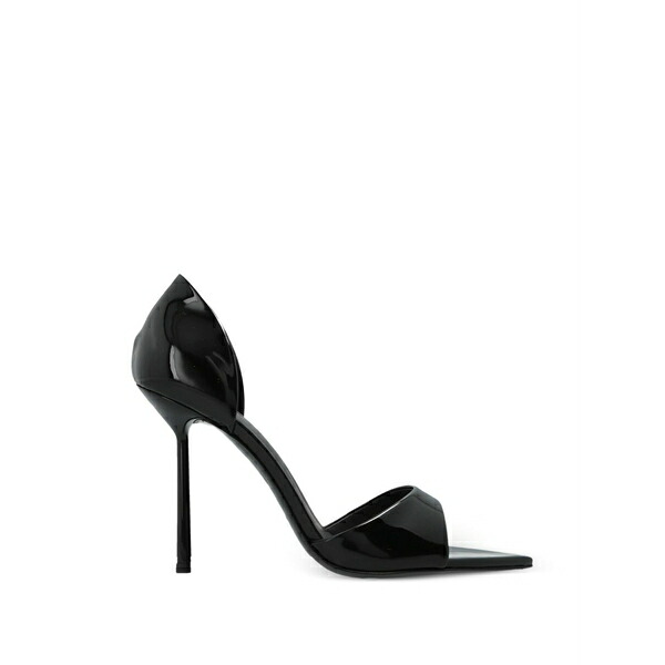 ル シラ レディース パンプス シューズ Pointed open toe pumps Black