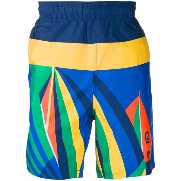 ラルフローレン メンズ 心地好いズボン下 ボトムス Sailboat print bermuda shorts Blue