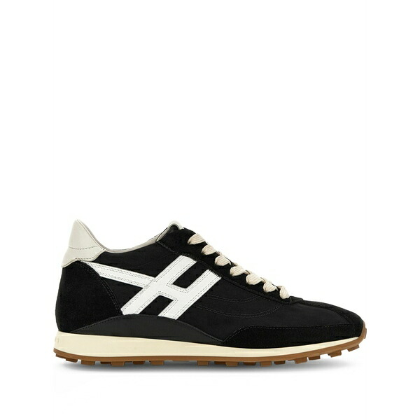 ホー火器 レディース スニーカー シューズ H699 lace-up fastening sneakers Black