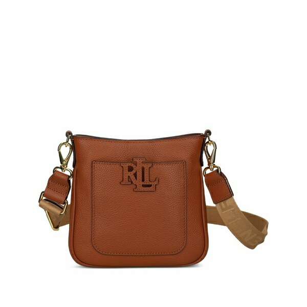 ラルフローレン レディース ショルダーバッグ 御徒面子 Logo-detail crossbody bag Brown