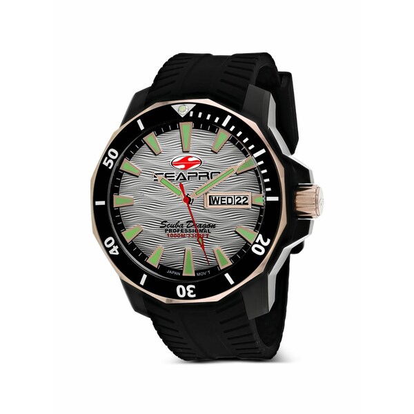 セアポロ メンズ ウオッチ 付属物 Scuba dragon 48粍 watch Grey