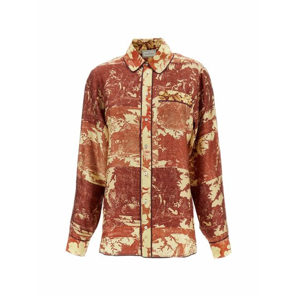 ピエール＝ルイ・マシア レディース ティーシャツ トップス Abstract-print shirt Brown