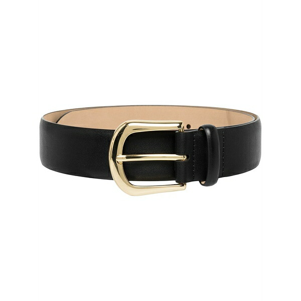ビーロウザベルト レディース 三尺帯 付属物 Kennedy thin leather belt Black