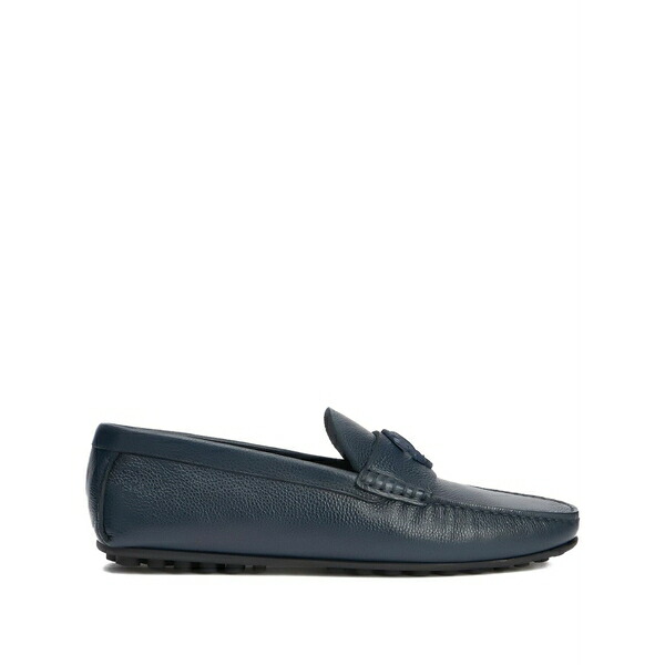 ロベルトカヴァリ メンズ スリッポン・ローファー シューズ Leather loafers Blue