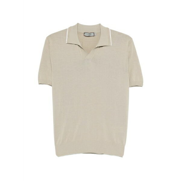 カナーリ メンズ プルオーバー トップス V-neck t-shirt Neutrals