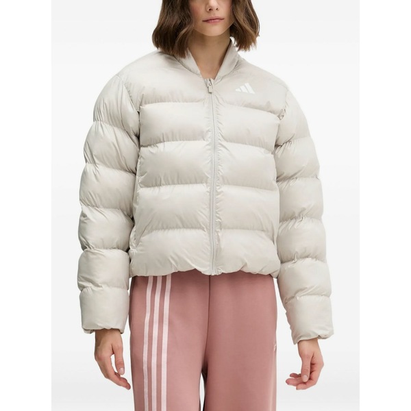 アディダス レディース 上衣＆上衣 アウター Zip puffer jacket Neutrals