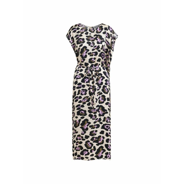 エッセンシャルアントワープ レディース 衣装 トップス Animal-print belted MIDI dress Neutrals