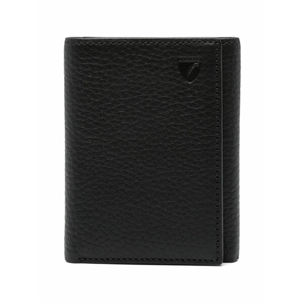 アスピナルオブロンドン メンズ 金入れ 付属物 Trifold leather wallet  Black