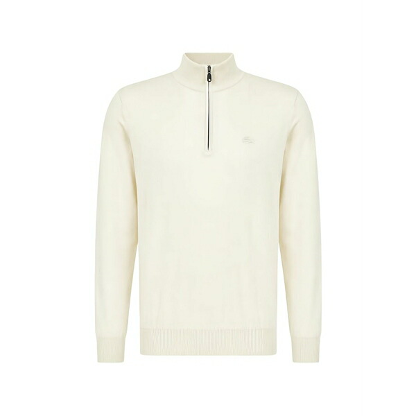 エトロ メンズ 編み物\u0026プルオーバー アウター Quarter-zip embroidered-logo sweater Neutrals