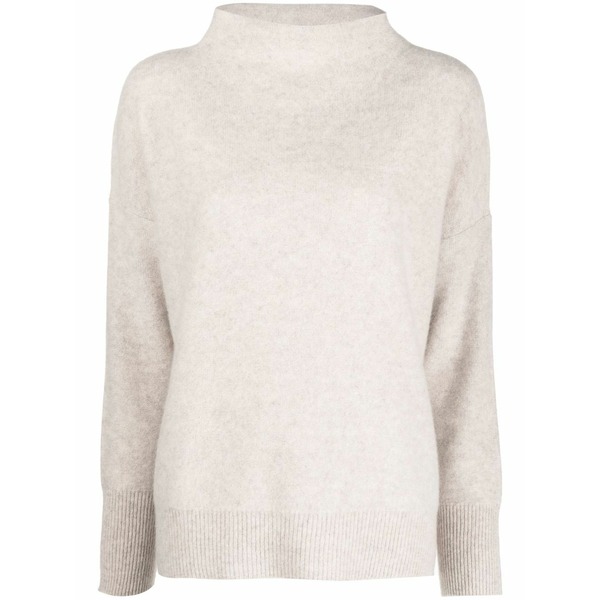 ヴィンス レディース 編み物\u0026ティーシャツ アウター Mock-neck cashmere jumper Neutrals