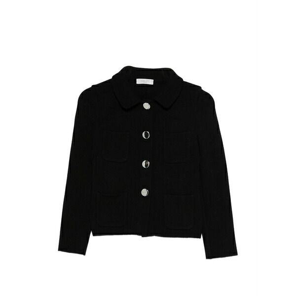 シャルロット レディース 上衣＆上衣 アウター Pocket button jacket Black