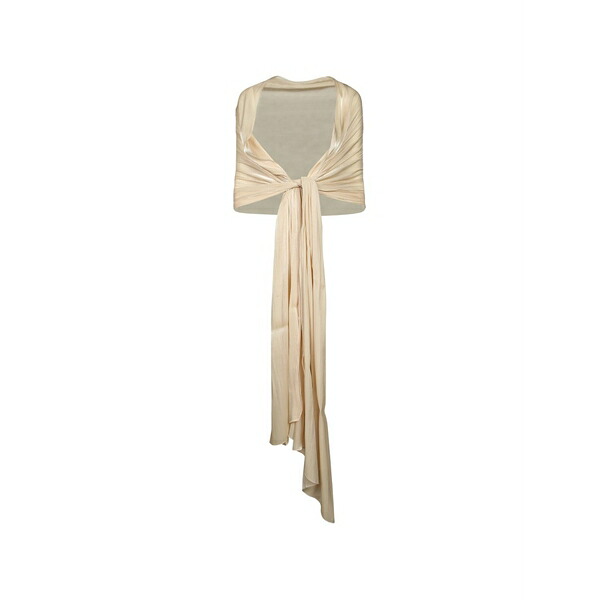 ニッサ レディース プルオーバー トップス Pliss￡-effect metallic scarf Neutrals